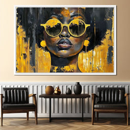 Golden Solitude Statement - Sakeem Gibbs - NicheCanvas