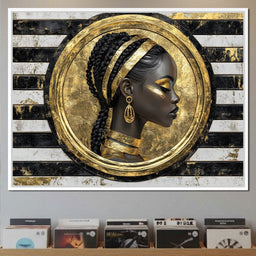 Golden Regal Afro Majesty - NicheCanvas