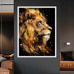 Majestic King of Savannah Firestorm - NicheCanvas