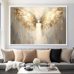 Heavenly Guardian Silhouette - NicheCanvas