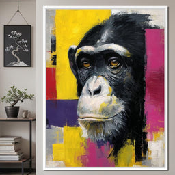 Bold Chimp Portrait Pop Mood - NicheCanvas