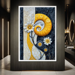 Golden Swirl - TooplesArt - NicheCanvas