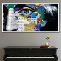 Blue Eye Music Mosaic - NicheCanvas