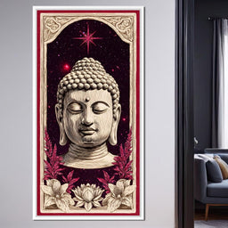 Cosmic Lotus Buddha Tranquil - NicheCanvas