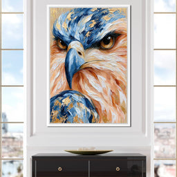 Golden Gilded Raptor Focus - NicheCanvas