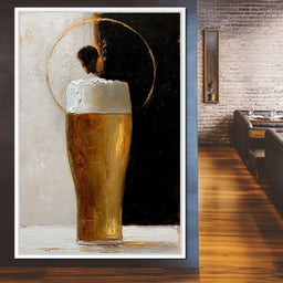 Golden Beer Against the Divide - NicheCanvas
