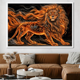 The Ember Mane Lion - TooplesArt - NicheCanvas