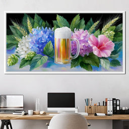 Floral Celebration Brew Symphony - NicheCanvas