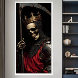 Gothic Reaper King Knight Skull - NicheCanvas