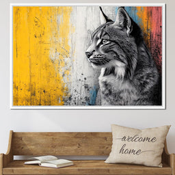 Majestic Wildcat Reflections - NicheCanvas