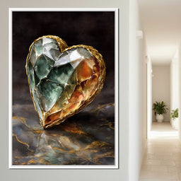 Gilded Facet Heartstone - NicheCanvas