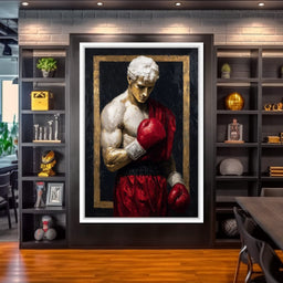 Golden Frame Boxing Champion - NicheCanvas