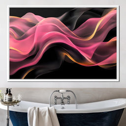 Silken Waves of Radiant Light - NicheCanvas