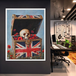 Union Legacy Skull Poppies - NicheCanvas