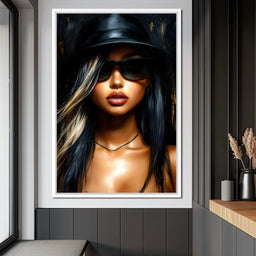 Chic Shadows Portrait Illusion - NicheCanvas