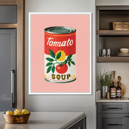 Vintage Tomato Soup Pop Icon - NicheCanvas