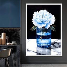 Floral Elegance in Reflection - NicheCanvas