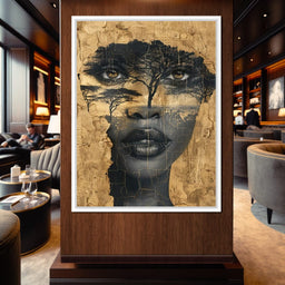 Golden Gaze Through the Jungle - Sakeem Gibbs - NicheCanvas