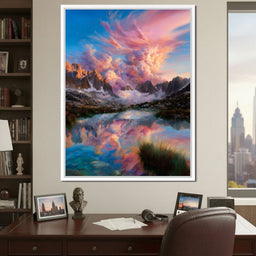 Radiant Peaks Mirror Lake Dawn - NicheCanvas