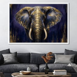 Regal Gold Elephant Majesty - NicheCanvas