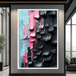 Sable Petals on Aquatic Breeze - NicheCanvas