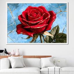 Fractured Petals On A Sky Bound Stem - NicheCanvas