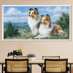 Pastoral Collie Companions - NicheCanvas