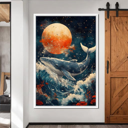 Oceanic Moonlit Majesty - NicheCanvas