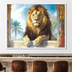 Lion Oasis - NicheCanvas