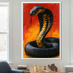 Airbrush Cobra Retro Style - NicheCanvas