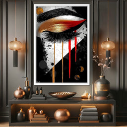 Golden Gaze Elegance - NicheCanvas