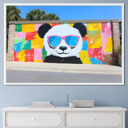 Street Art -  Panda Shades - NicheCanvas