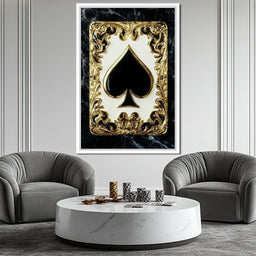 Opulent Ace of Spades Elegance - NicheCanvas