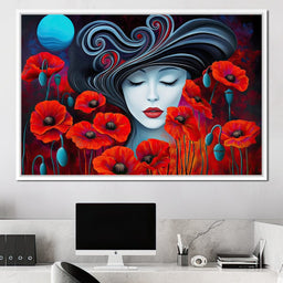 The Poppy Queen’s Dream - TooplesArt - NicheCanvas