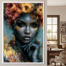 Gilded Petals Of Royal Grace - NicheCanvas