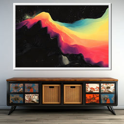 Transcendent Color Waves - NicheCanvas