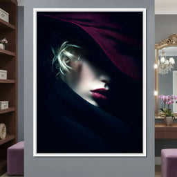 Noir Allure Under Silk Brim - NicheCanvas