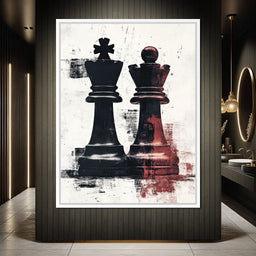 Chess Kings Encounter Majesty - NicheCanvas