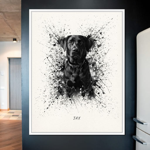 The Ink Splash Pet Canvas Print
