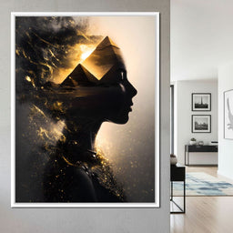 Golden Desert Queen Awakening - NicheCanvas