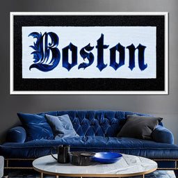 Majestic Boston Lettering - NicheCanvas