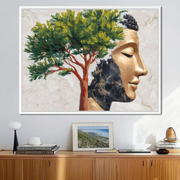 Golden Tranquility Branches - NicheCanvas