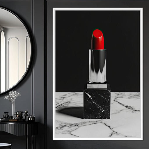 Velvet Kiss Lipstick Elegance Canvas Print
