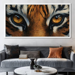 Tiger Stare Wilderness Majesty - NicheCanvas
