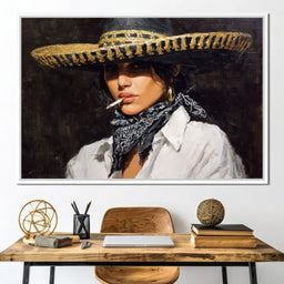 Smoky Bandit Hat Portrait - NicheCanvas