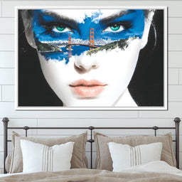 Golden Gate Dreams Eye Portrait - NicheCanvas