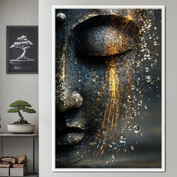 Golden Tranquil Buddha Flow - NicheCanvas