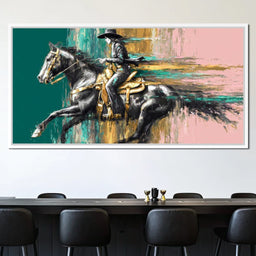 Golden Cowgirl Noir Star - NicheCanvas