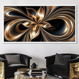 Gilded Currents Of The Infinite Void - NicheCanvas