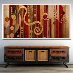 Glimpse of Red and Gold - TooplesArt - NicheCanvas
